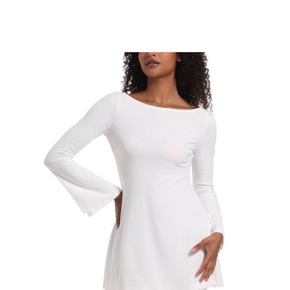 ⚡️NWT Elegant White Long Sleeve Dress